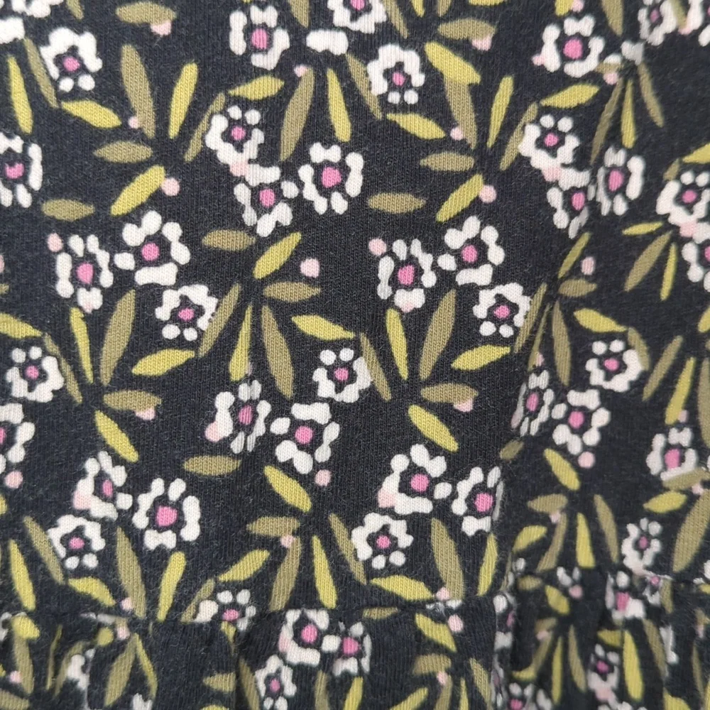Gymboree Black Floral Racer Back Sundress Girls Size Small